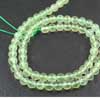 Natural Green Prehnite Smooth Round Ball Beads Strand Length 16 Inches and Size 6mm approx.